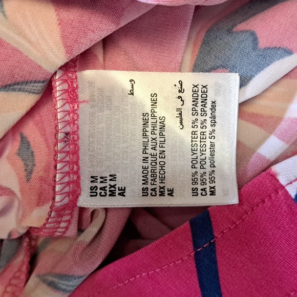 JM Collection Button-Front Midi Skirt Medium Pink Floral - Picture 7 of 7